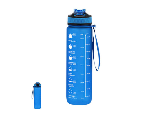 Bouteille d'une capacité de 1L, fabriquée en PETG durable, avec une finition mate translucide - Ridof Personnalise