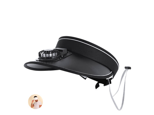Ventagli E Ventilatori Akanyi Personalizzato - Visiera con Ventilatore Ricaricabile e Regolabile