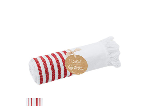Parei E Stuoie Mundry Personalizzato - Morbido pareo-asciugamano di 3000 g/m² realizzato in una combinazione di cotone riciclato e poliestere riciclato SEAQUAL