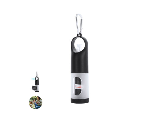 Accessori Da Passeggio Kesler Personalizzato - Dispenser di sacchetti per animali domestici con corpo resistente in ABS e scomparto ricaricabile per gel idroalcolico – gel incluso