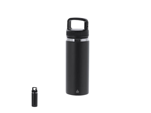 Thermoflasche mit 550 ml Kapazität, hergestellt aus recyceltem Edelstahl mit doppelter Wand - Nabrax Personalisiert