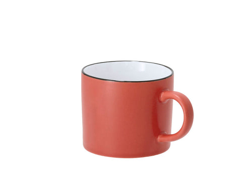 Tasse en céramique de 400 ml de capacité avec finition extérieure mate et détail noir - Dumax Personnalise