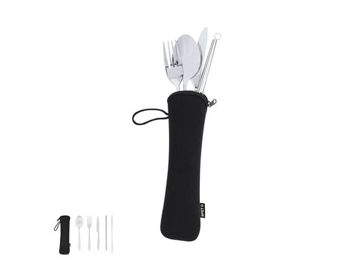 Posate Sinix Personalizzato - Set di posate da 5 pezzi realizzato in acciaio inox