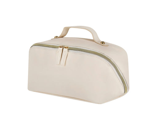 Necessaire aus weichem PU mit Hauptfach von großer Öffnung - Brinix Personalisiert