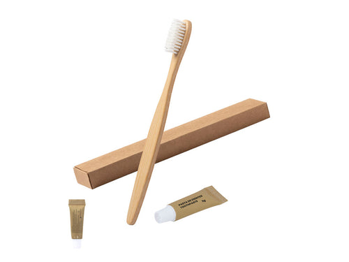 Set dentaire avec brosse à dents et dentifrice - Blarix Personnalise