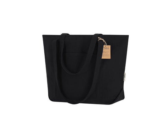 Borse A Soffietto Mulon Personalizzato - Borsa realizzata principalmente in resistente cotone riciclato di 300g/m2