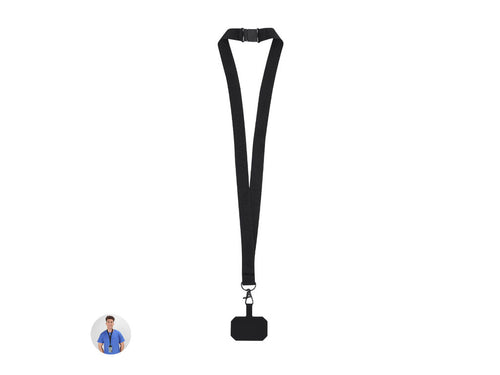 Original support de lanière en polyester doux, adaptable grâce à l'accessoire de transport pour le placer entre la housse et le smartphone - Sailix Personnalise