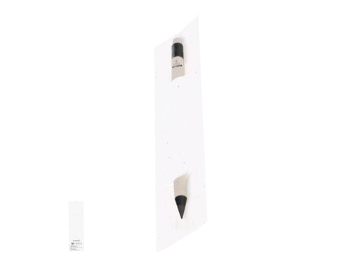 Crayon éternel fabriqué avec des cartons de lait recyclés, présenté dans une housse en papier avec graines - Stauton Personnalise