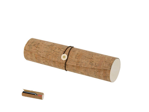 Accessori Per Vino Baremon Personalizzato - Scatola di presentazione con interno in legno naturale e rivestimento esterno in sughero