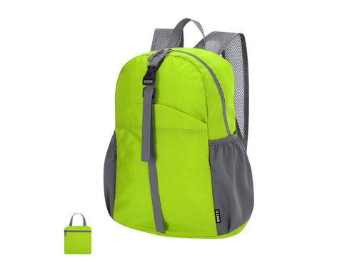Faltbarer Rucksack aus weichem RPET 210D Ripstop Polyester - Chermel Personalisiert