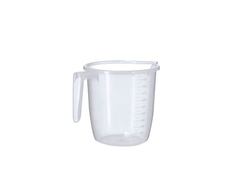 Cubi Pinnex 1 L Personalizzato - Bicchiere misuratore da 1L realizzato principalmente in resistente PP trasparente con maniglia