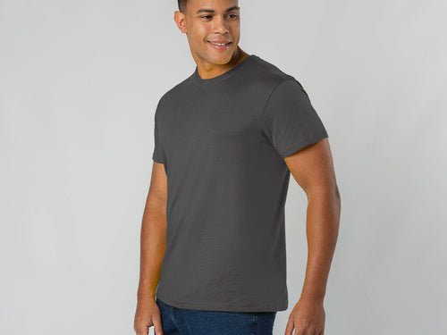 T-shirt tubulaire à manches courtes unisexe confectionné en coton de jersey de 190 g/m² - Perkins Personnalise