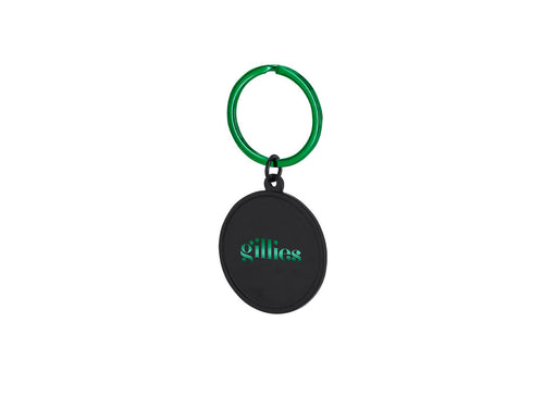 Portachiavi Klapson Personalizzato - Portachiavi in alluminio con design rotondo di colore nero