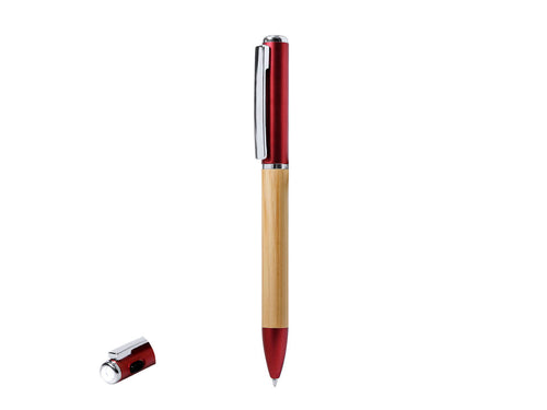 Stylo avec lampe LED intégrée fabriqué en bambou - Telnay Personnalise