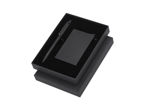 Set Da Scrittura Randolph Personalizzato - Set di penna e porta biglietti realizzati in Alluminio Riciclato
