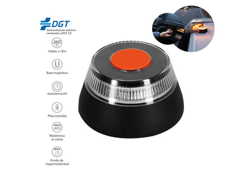 Lumière d'urgence géolocalisée V16 pour véhicules - Kershaw Personnalise