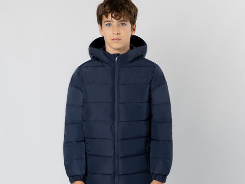 Parka Eren Personalizzato - Parka imbottito unisex per bambini con cappuccio fisso e visiera integrata