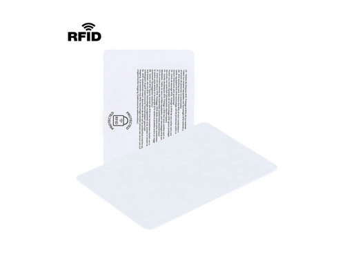 Carte avec système de protection RFID, conçue pour bloquer les accès non autorisés aux cartes sans contact - Fatton Personnalise