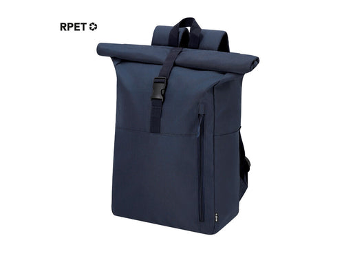 Rucksack aus strapazierfähigem 300D RPET mit Rollverschluss und Schnalle - Wendell Personalisiert