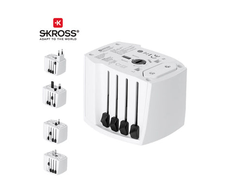 Adaptateur de voyage universel SKROSS - MUV USB 30W PD Personnalise