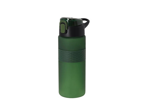 Flasche mit 730 ml Fassung, gefertigt aus resistentem RPET und in einer matten, durchscheinenden Oberfläche mit Silikonzubehör - Karon Personalisiert