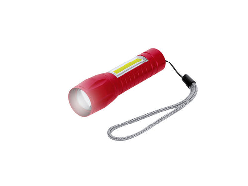 Leistungsstarke Taschenlampe mit wiederaufladbarem Akku, gefertigt aus mattem Aluminium - Dilrot Personalisiert