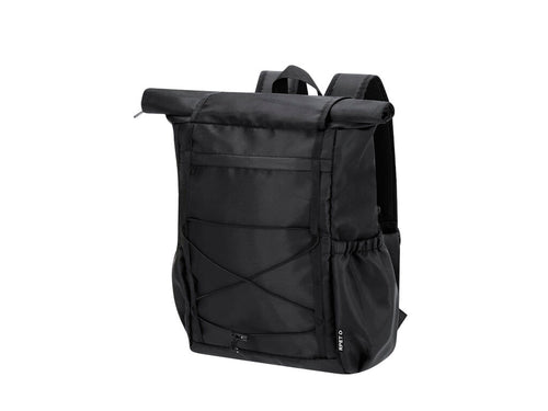 Rucksack aus 290D RPET-Polyester mit aufrollbarem Reißverschluss und zweitem Klettverschluss - Zanjur Personalisiert