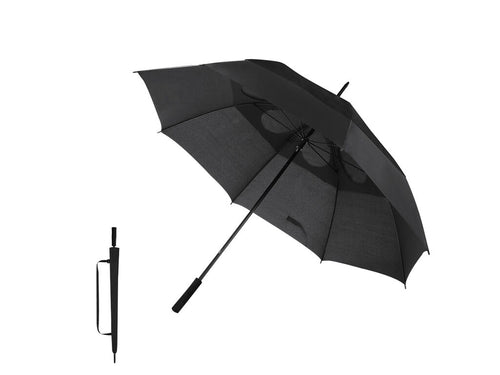 Schirm mit 130 cm Durchmesser, gefertigt aus 210T RPET-Polyester - Narnor Personalisiert