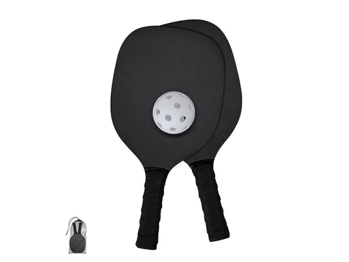 Paire de raquettes Pickle Ball en bois MDF avec finition mate avec balle - Wenop Personnalise