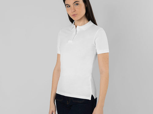 Polo à manches courtes, coupe féminine, 180 g/m2 - Charles Personnalise