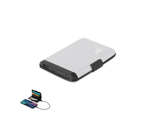 Porte-carte PowerBank en aluminium élégant - Chefler Personnalise