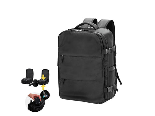 Zaini Da Viaggio Tempest Personalizzato - Lo zaino a vuoto con design elegante in nylon morbido include una pompa a vuoto da 35W