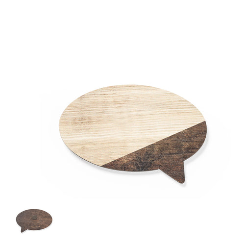 Echter Magnet aus Naturholz und Bicolor-Finish - Talier Personalisiert