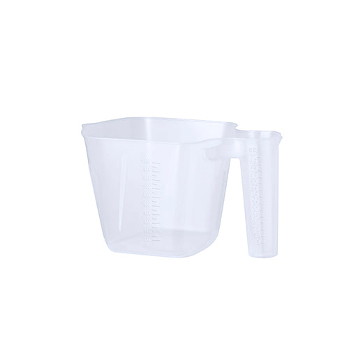 Cubi Lumer 1 L Personalizzato - Caraffa graduata da 1 litro in resistente PP trasparente, con manico dosatore integrato