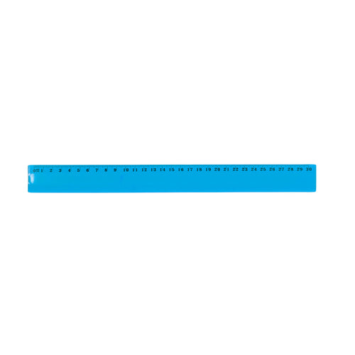 30 cm langes Lineal, flexibel und transparent - Flexor Personalisiert