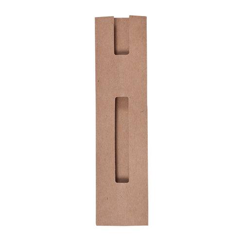 Penne Recycard Personalizzato - Astuccio per penna in resistente cartone riciclato dal colore naturale e design con finestra