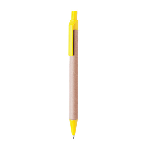 Stylo à mécanisme poussoir avec corps dans un mélange original de carton recyclé - Tori Personnalise