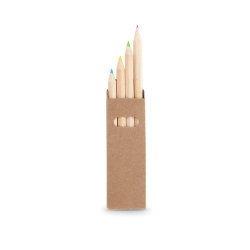 Boîte gamme nature de 4 crayons en bois - Tynie Personnalise