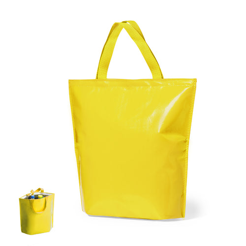 Sac glacière en non tissé résistant, avec une finition stratifiée brillante et une fermeture velcro - Hobart Personnalise