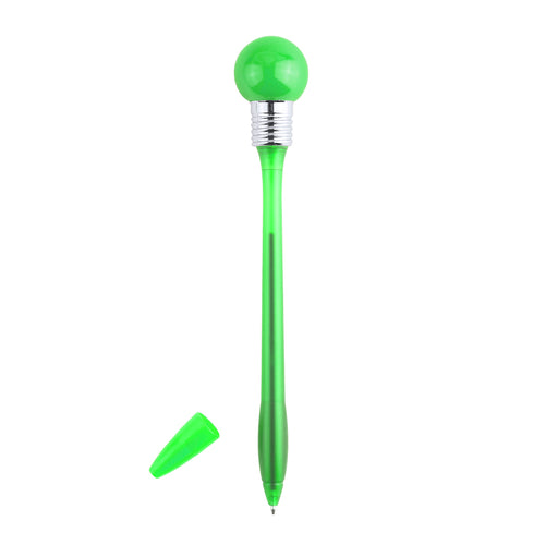 Fun ball pen light bulb with soft body transparent - Nicky Personalised