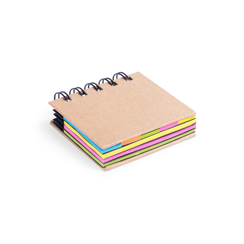 Ring-Haftnotizbuch mit Soft-Touch-Cover aus solidem Recyclingkarton - Laska Personalisiert