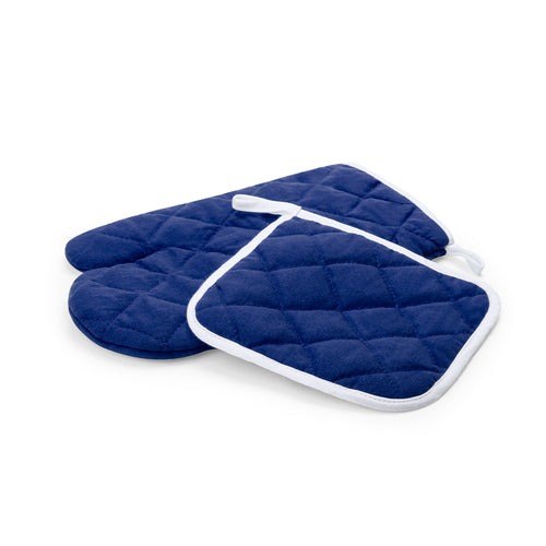 Küchenset aus Topflappen und Küchenhandschuh aus TC-Material - einer Baumwoll/Polyester-Kombination - Leston Personalisiert