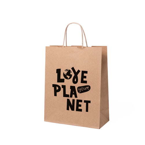 Papiertasche mit natürlicher Oberfläche aus 100 g/m² - Loiles Personalisiert
