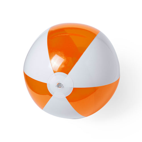 Aufblasbarer PVC-Ball mit zweifarbigem Design aus weißen und transparenten - Zeusty Personalisiert