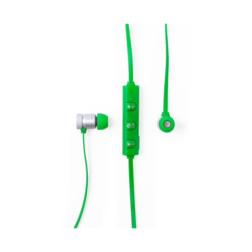 In-Ear-Kopfhörer mit Bluetooth®-Verbindung, geschmeidigem Aluminiumgehäuse und Magneten zur einfachen Befestigung bei Nichtgebrauch - Voltar Personalisiert
