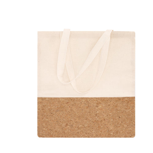 Tasche aus einer Kombination von natürlichen Materialien: Baumwolle und Kork - Tarlam Personalisiert