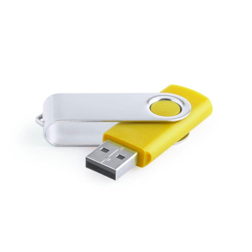 Clé USB de 32 Go de capacité, avec mécanisme rotatif, corps de finition lisse et clip métallique - Yemil 32GB Personnalise