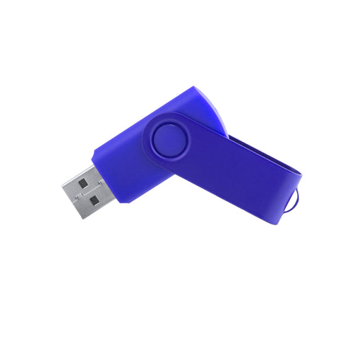 Clé USB de 16GB de capacité, pivotante, avec corps de couleur et clip en métal de couleur assortie et fnition brillante - Survet 16GB Personnalise