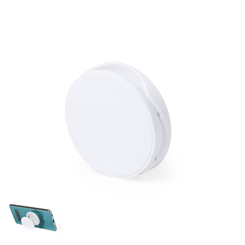 Support de smartphone pliable, finition blanche, spécialement conçu pour la tampographie - Hunabik Personnalise
