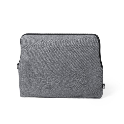 Pochette pour pc portable de la ligne naturelle et dans l’effet de mélange résistant 600D RPET, fabriqué à partir de plastique recyclé pour promouvoir la réutilisation des déchets plastiques et contribuer à la...
